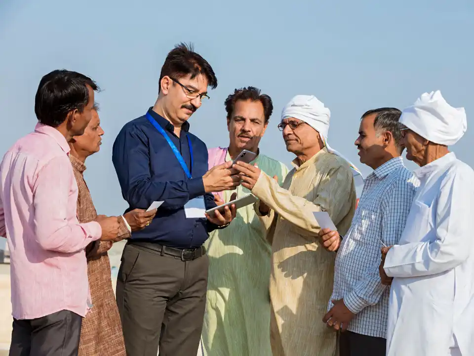 A community organisation coordinator using the EdCo app